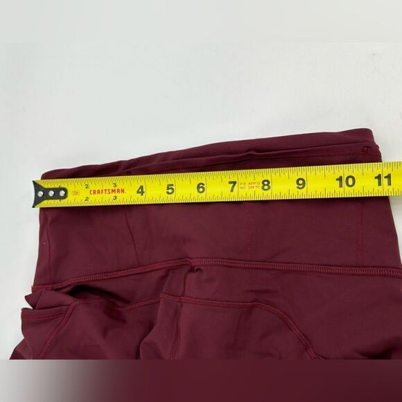 Lululemon Fast and Free High-Rise Crop 19" Leggings Tight Red Maroon  Women’s 4 - Picture 8 of 8